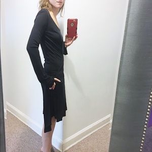 Diane Von Furstenburg black wrap dress